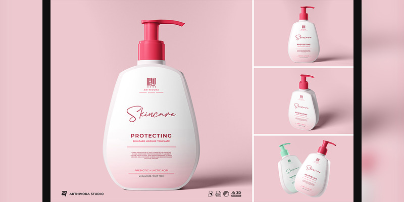 Skincare Bottle Mockup Sets - Features Image 1