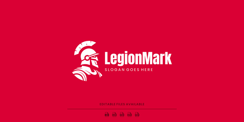 Bold Silhouette Spartan Logo Design - Features Image 1