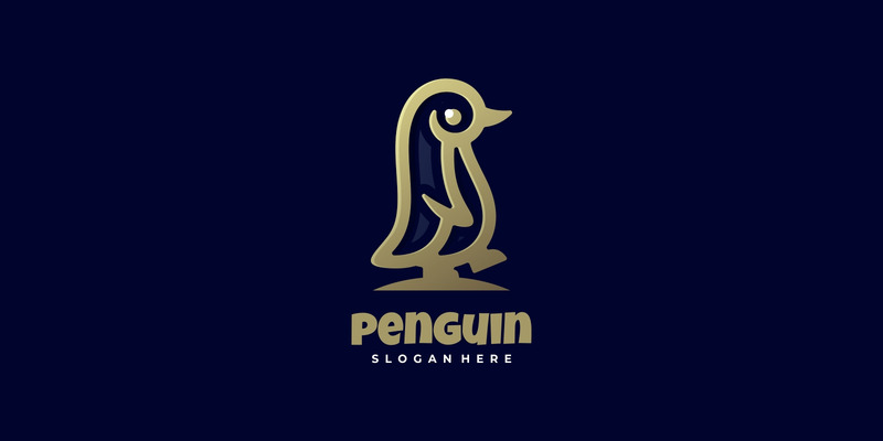 Logo Penguin Luxury Line Art - Caratteristiche Immagine 1