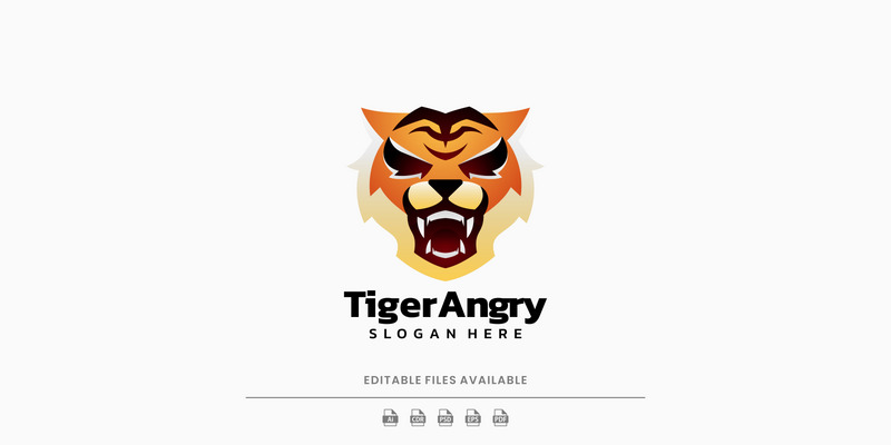 Logo sfumato arrabbiato della tigre - Caratteristiche Immagine 1