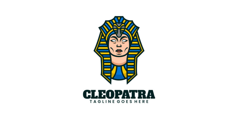 Proste logo maskotki Kleopatry - Obraz funkcji 1