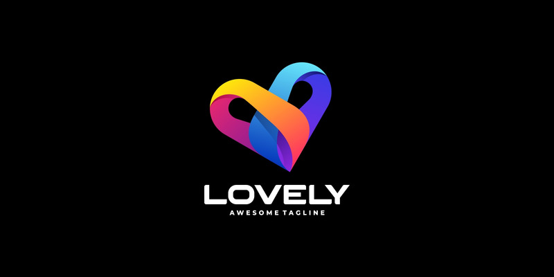Piękny gradientowy kolorowy styl logo - Obraz funkcji 1