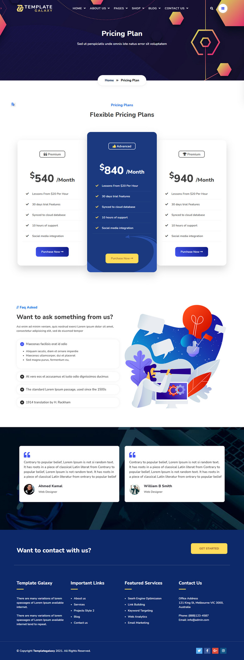 Templategalaxy - SEO & Digital Marketing WordPress Theme - Features Image 11