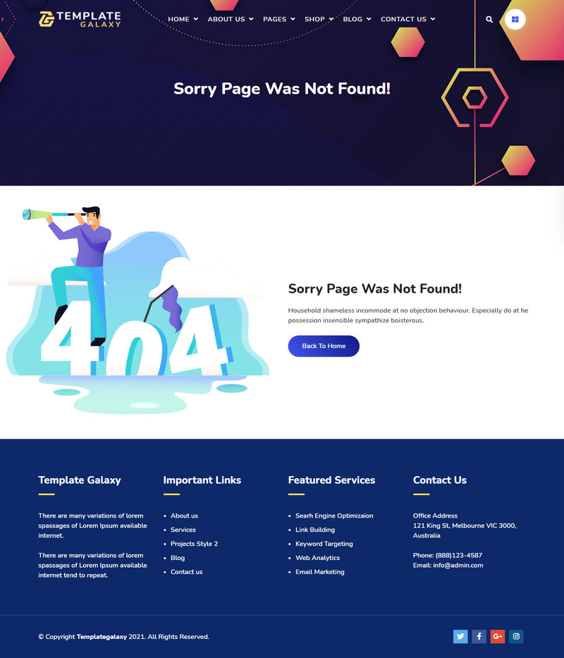 Templategalaxy - SEO & Digital Marketing WordPress Theme - Features Image 13