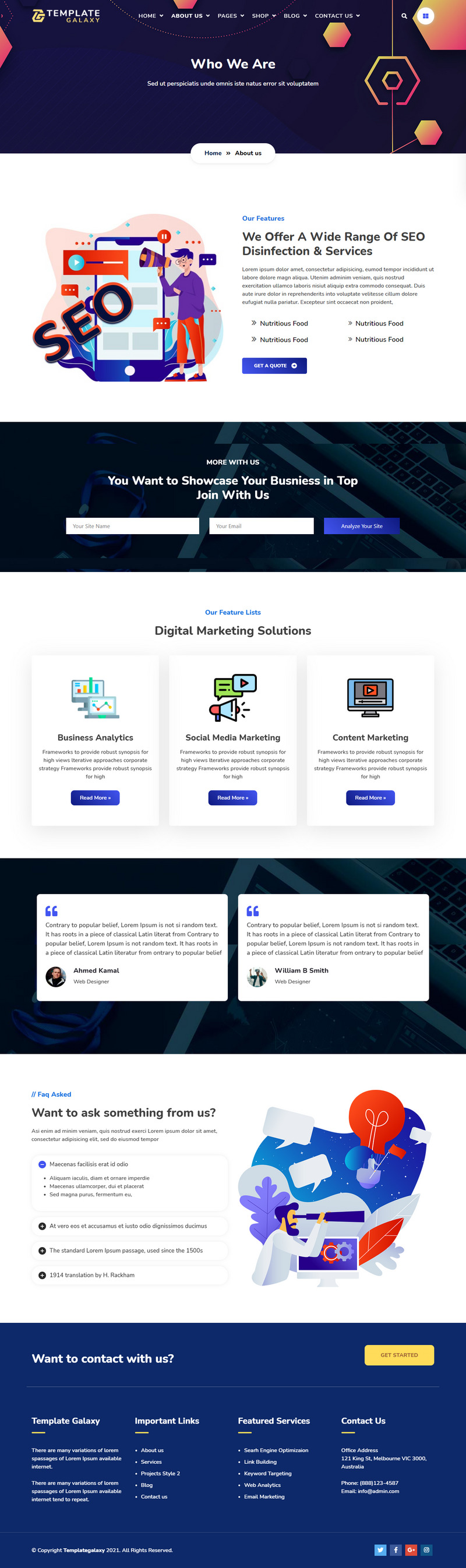 Templategalaxy - SEO & Digital Marketing WordPress Theme - Features Image 3