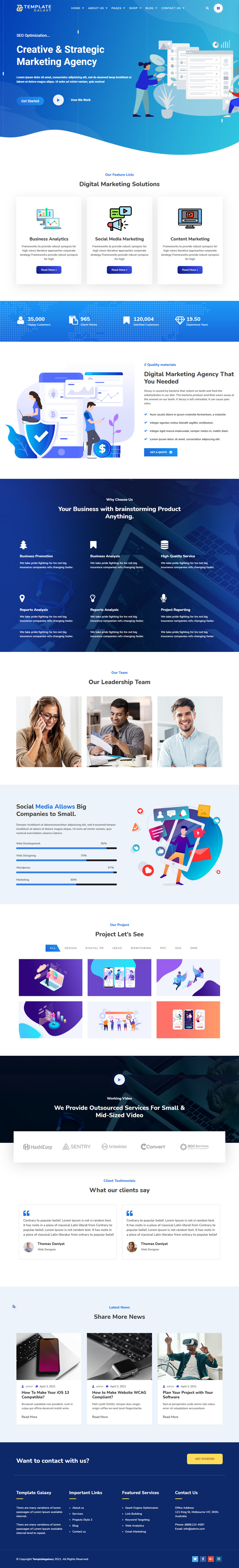 Templategalaxy - SEO & Digital Marketing WordPress Theme - Features Image 2