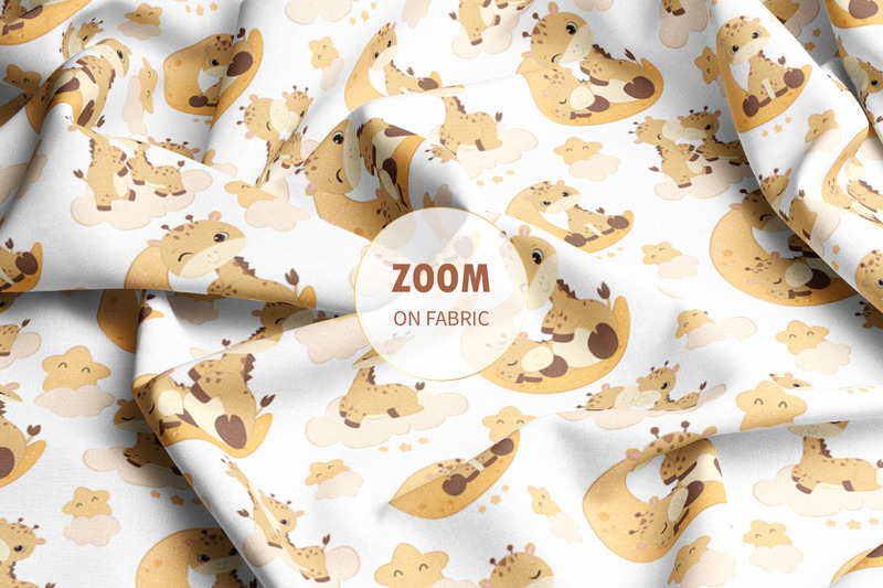 Nette Giraffen-nahtlose Muster - Illustration - Eigenschaften Bild 3