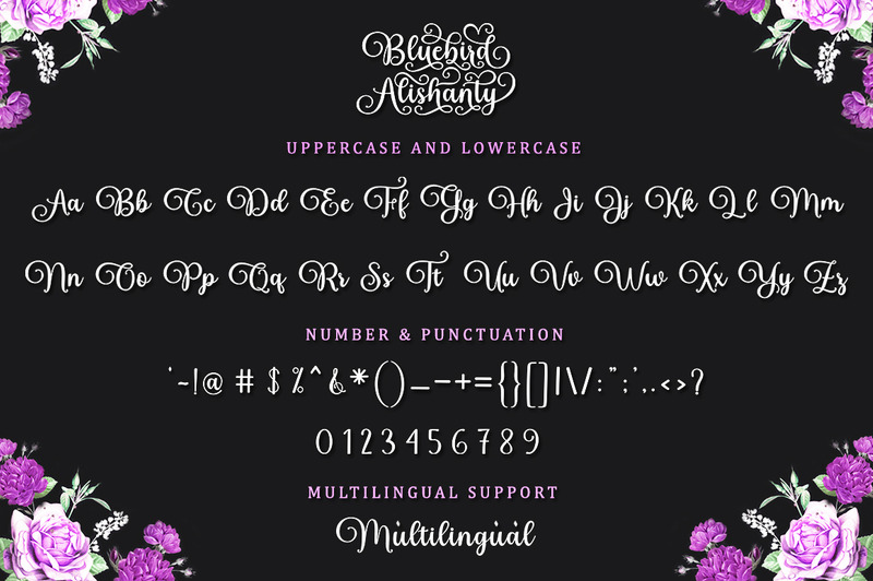 Calligrafia moderna di Bluebird Alishanty - Caratteristiche Immagine 7