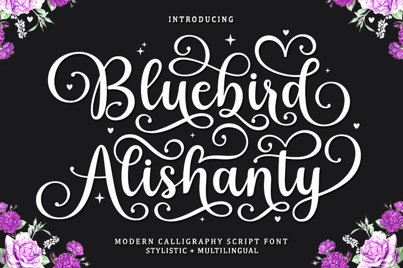 Calligrafia moderna di Bluebird Alishanty - Caratteristiche Immagine 1
