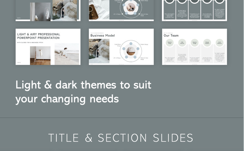LAir Marin - Pitch & Business Plan PowerPoint Template - Features Image 5