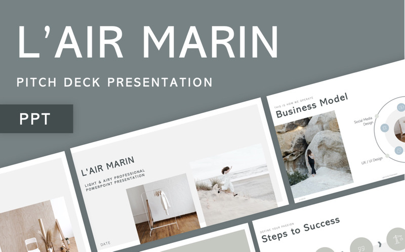 LAir Marin - Pitch & Business Plan PowerPoint Template - Features Image 1