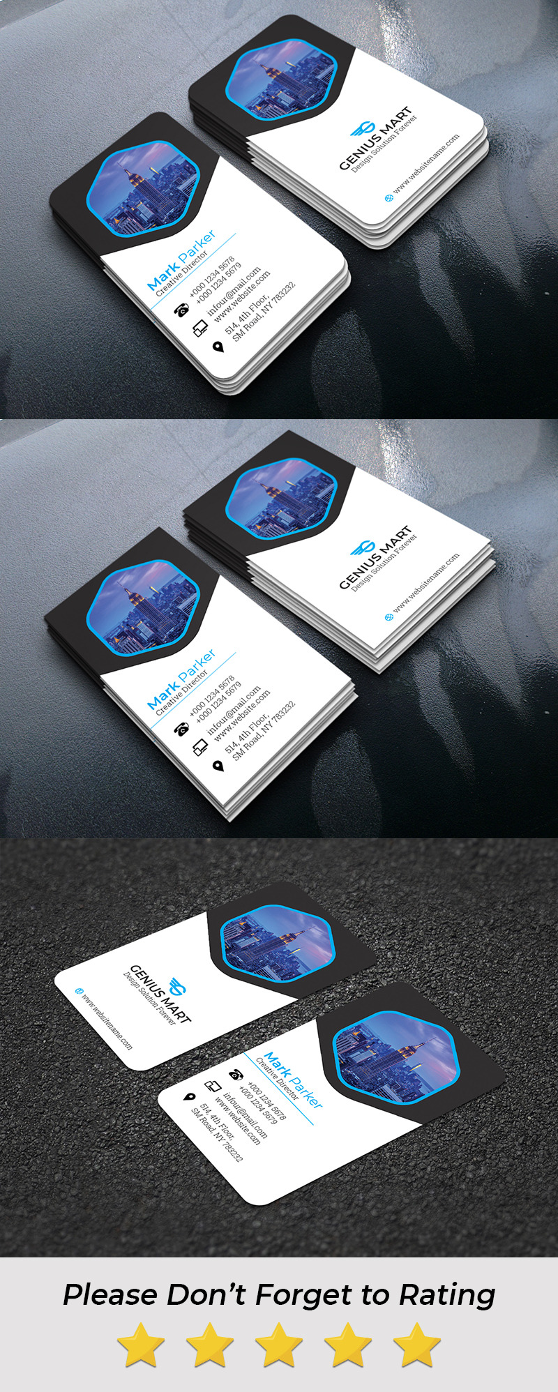 Шаблон визитной карточки 03 - Features Image 1