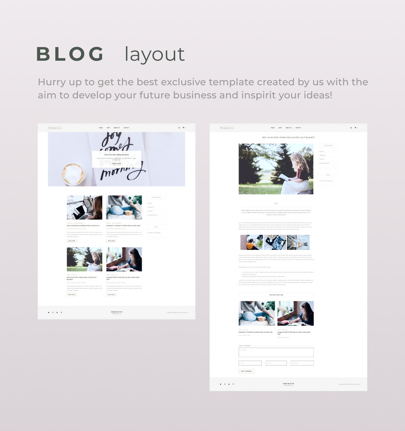 Platonic - Own Blog with Multipurpose WordPress Theme - Features Image 1