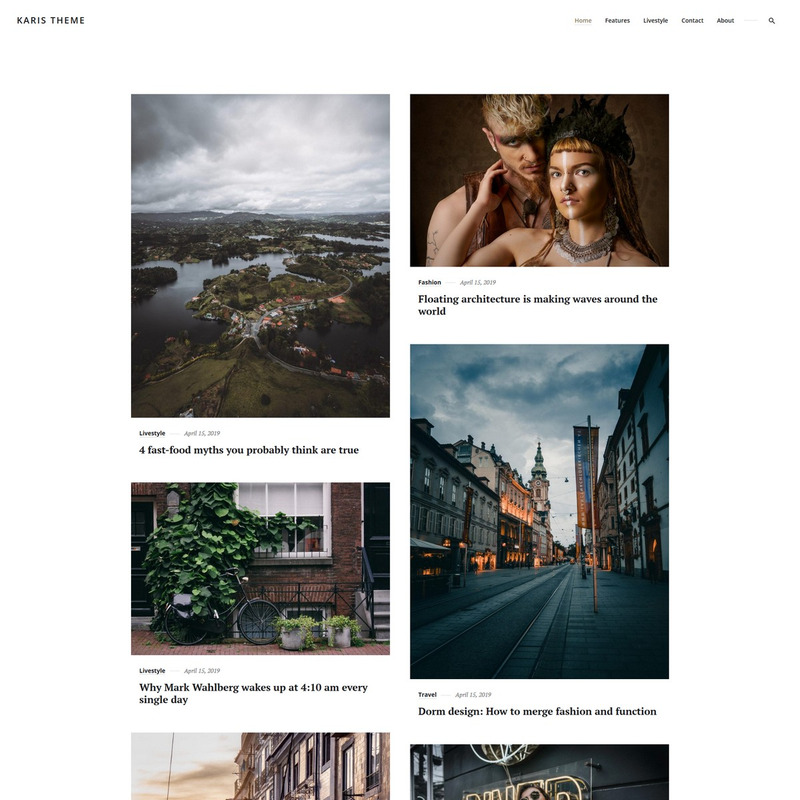 Karis - Personal Blog & Magazine WordPress Theme - Features Image 4