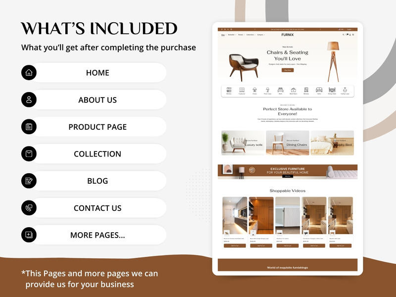 Furnix – Thème Shopify pour la décoration et le mobilier d'intérieur élégants | Shopify 2.0 - Caractéristiques de l’image 9