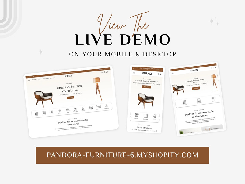 Furnix – Thème Shopify pour la décoration et le mobilier d'intérieur élégants | Shopify 2.0 - Caractéristiques de l’image 2