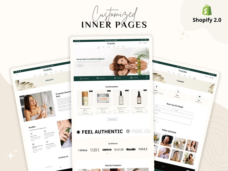 Vedzila — motyw Shopify 2.0 do pielęgnacji skóry | Motyw Shopify Beauty - Obraz funkcji 11