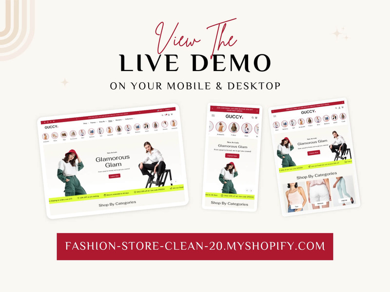 Guccy – Tema Shopify per la moda di lusso | Shopify 2.0 - Caratteristiche Immagine 2