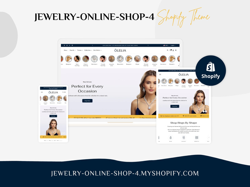 Olelia Jewelry – Tema de Shopify para joyería exquisita | Shopify 2.0 - Características Imagen 11