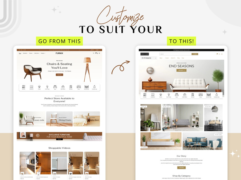 Furnix – Thème Shopify pour la décoration et le mobilier d'intérieur élégants | Shopify 2.0 - Caractéristiques de l’image 3