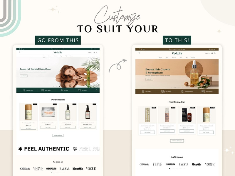 Vedzila — motyw Shopify 2.0 do pielęgnacji skóry | Motyw Shopify Beauty - Obraz funkcji 7