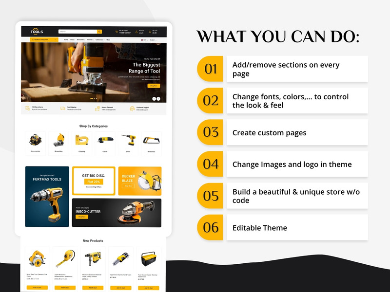 ToolsPro - Šablona nástrojů pro Shopify | Šablona Shopify 2.0 - Features Image 10