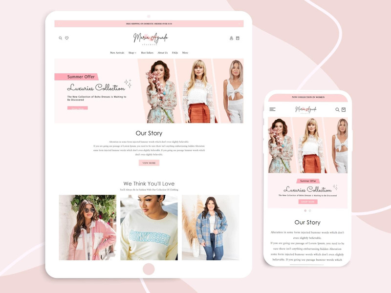 Minimal Clean Shopify Fashion Theme | Modern Clothing Store | Shopify Themes for Clothing | OS 2.0 - Features Image 1