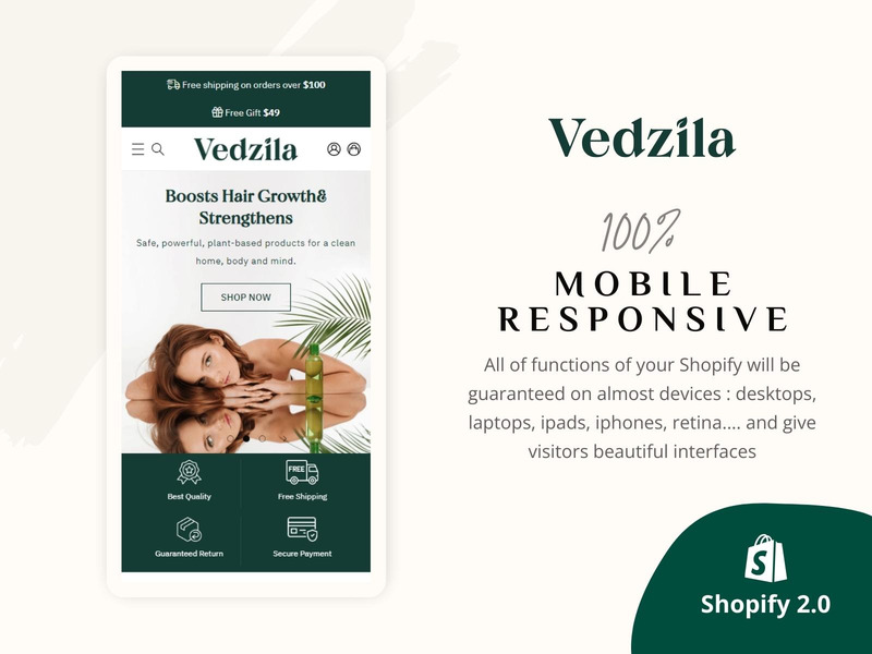 Vedzila — motyw Shopify 2.0 do pielęgnacji skóry | Motyw Shopify Beauty - Obraz funkcji 8