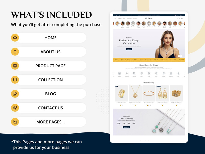 Olelia Jewelry – Tema de Shopify para joyería exquisita | Shopify 2.0 - Características Imagen 9