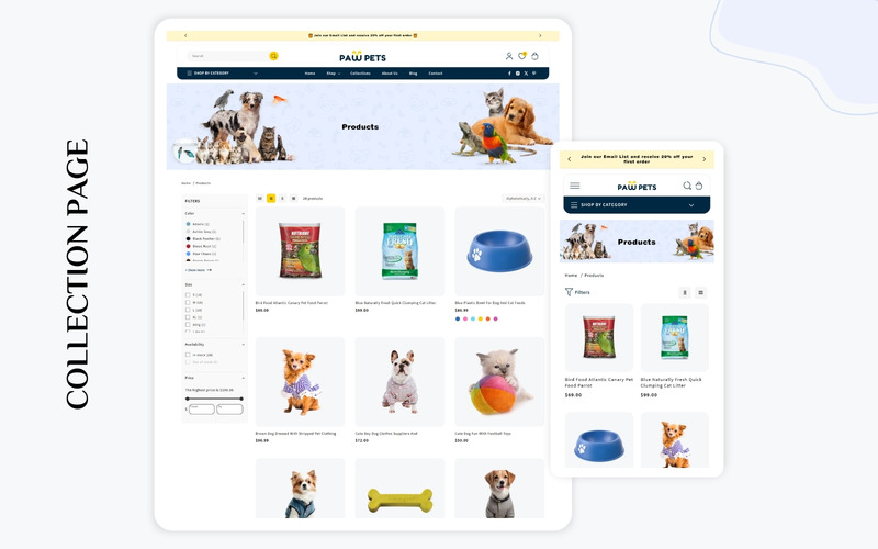 PawPets - najlepszy motyw dla zwierząt Shopify 2.0 - Obraz funkcji 2