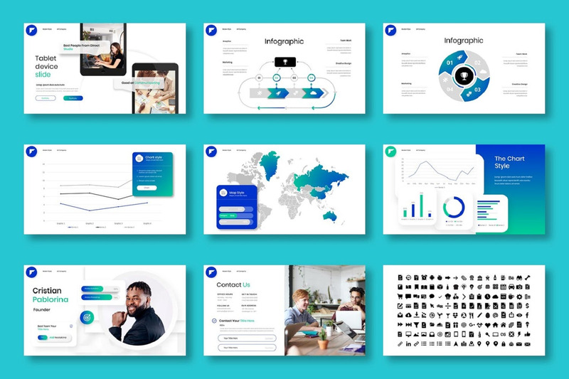 Direct – Business PowerPoint Template - Features Image 5