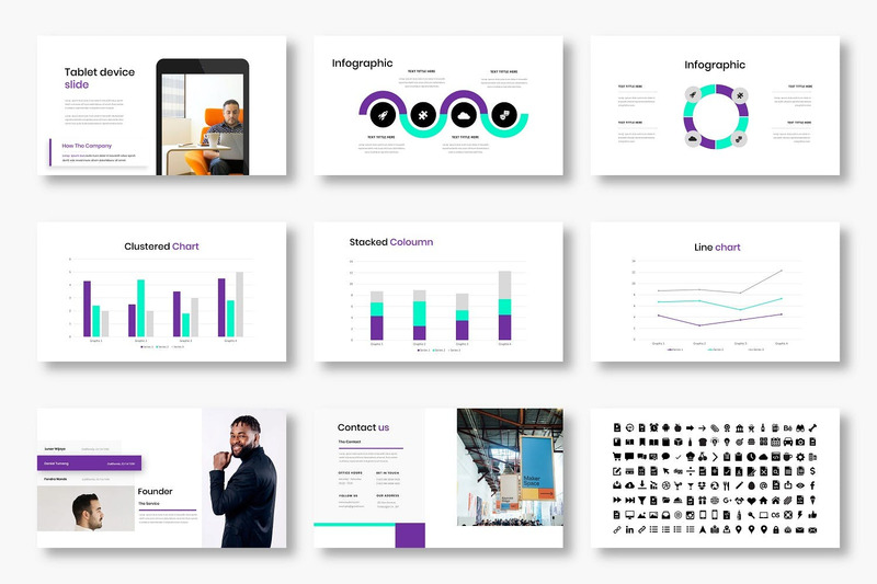 Eudora Business PowerPoint Template TemplateMonster