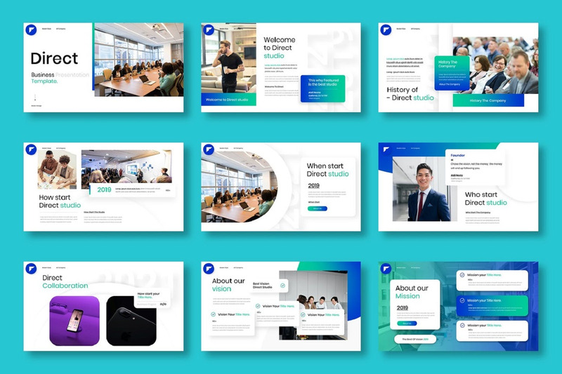 Direct – Business PowerPoint Template - Features Image 2