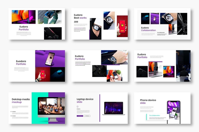 Eudora Business PowerPoint Template TemplateMonster