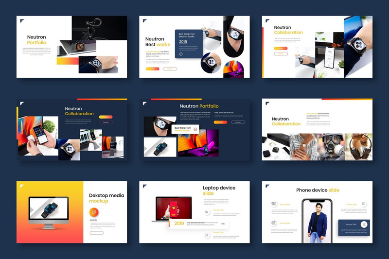 Neutron – Business PowerPoint Template - TemplateMonster