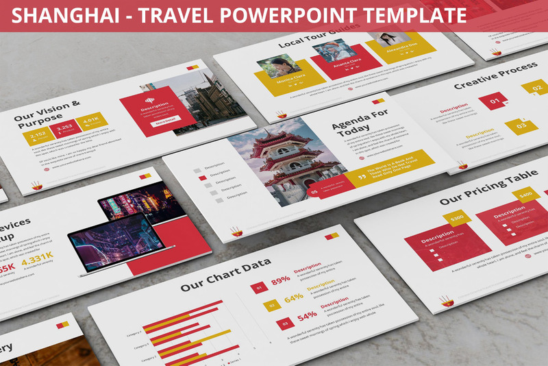 Shanghai - Travel Powerpoint Template - Features Image 1
