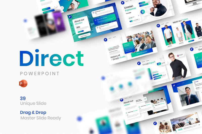 Direct – Business PowerPoint Template - Features Image 1