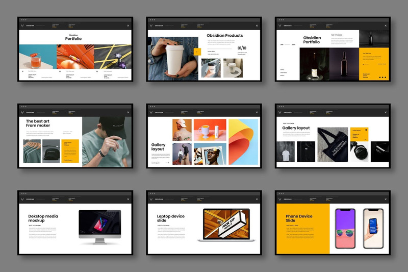 Obsidian – Business PowerPoint Template - Features Image 4