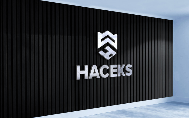Logo Mockup Sign on Interior Wooden Black Wall Indoor - Features Image 2