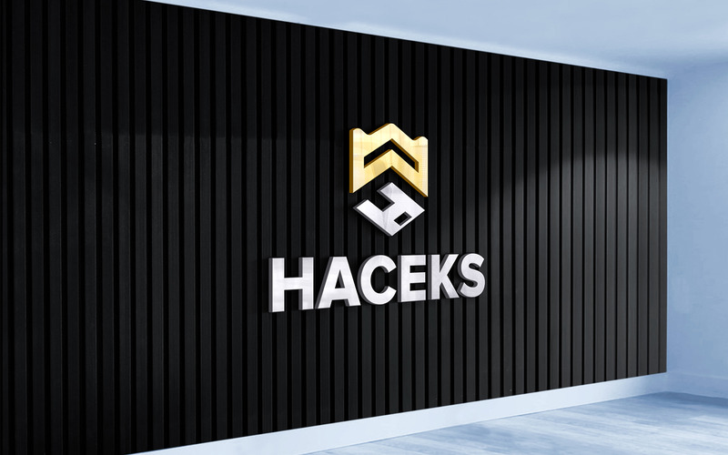 Logo Mockup Sign on Interior Wooden Black Wall Indoor - Features Image 3