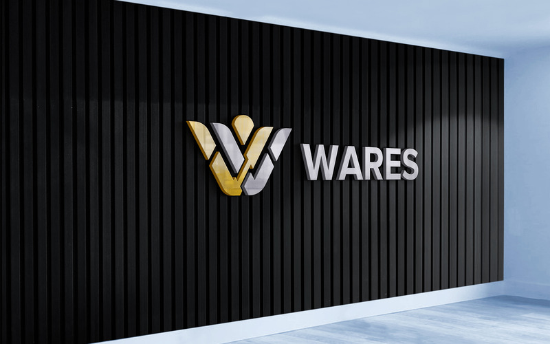 Logo Mockup Sign on Interior Wooden Black Wall Indoor - Features Image 1