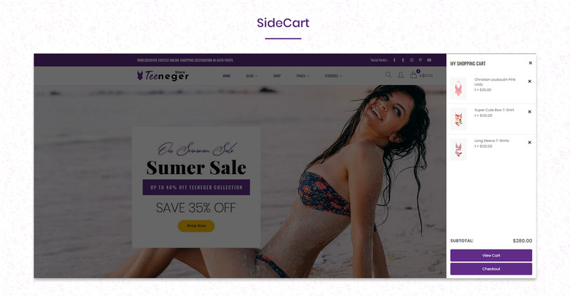 Teeneger - Lingerie Shop WooCommerce Theme - Features Image 14