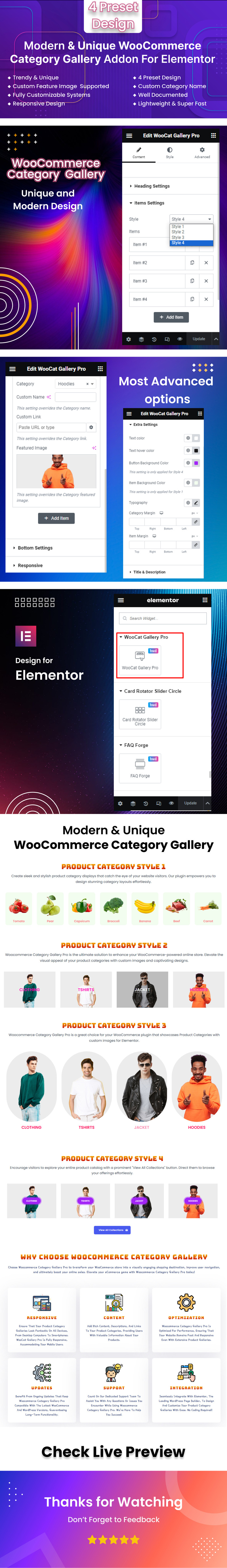 BWD WooCommerce Category Gallery WordPress Plugin For Elementor - Features Image 1