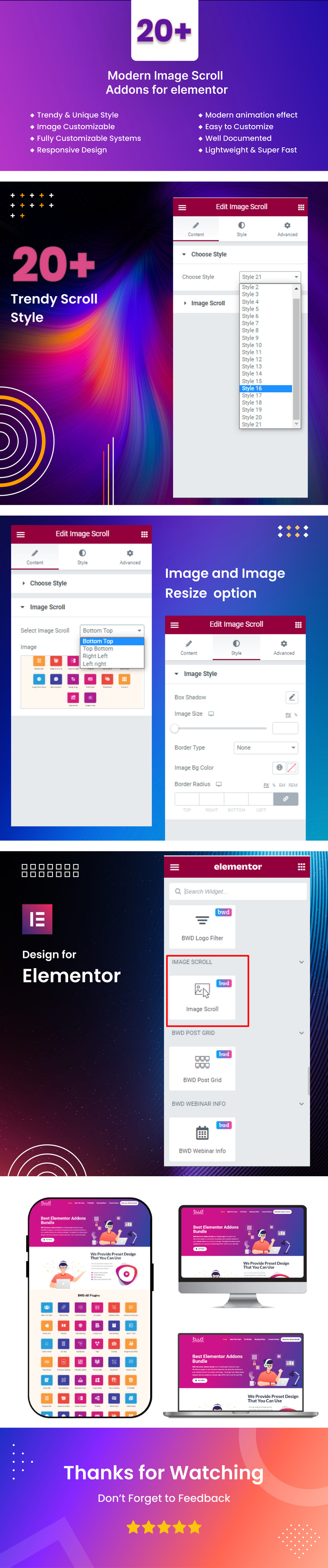 Image Scroll WordPress Plugin For Elementor - Features Image 1