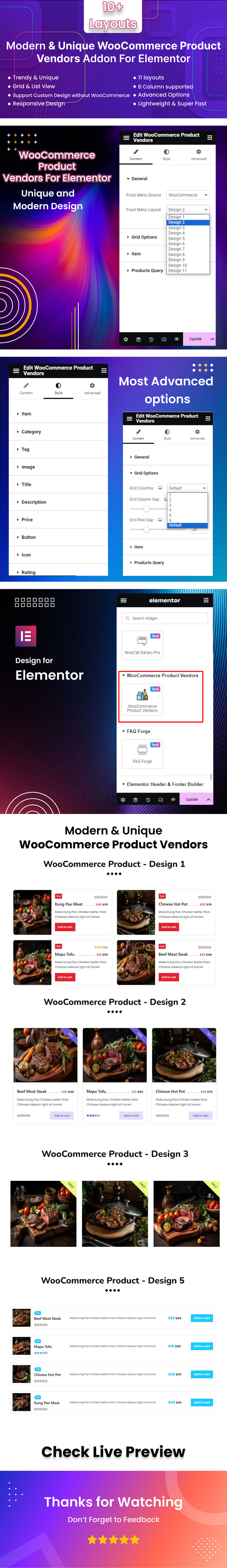 BWD WooCommerce Product Vendors WordPress Plugin For Elementor - Features Image 1