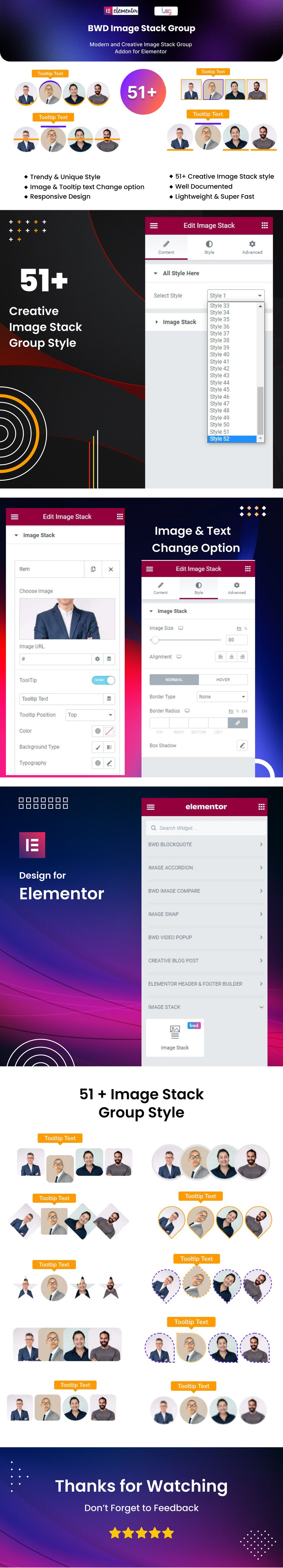 Image Stack Group WordPress Plugin For Elementor - Features Image 1
