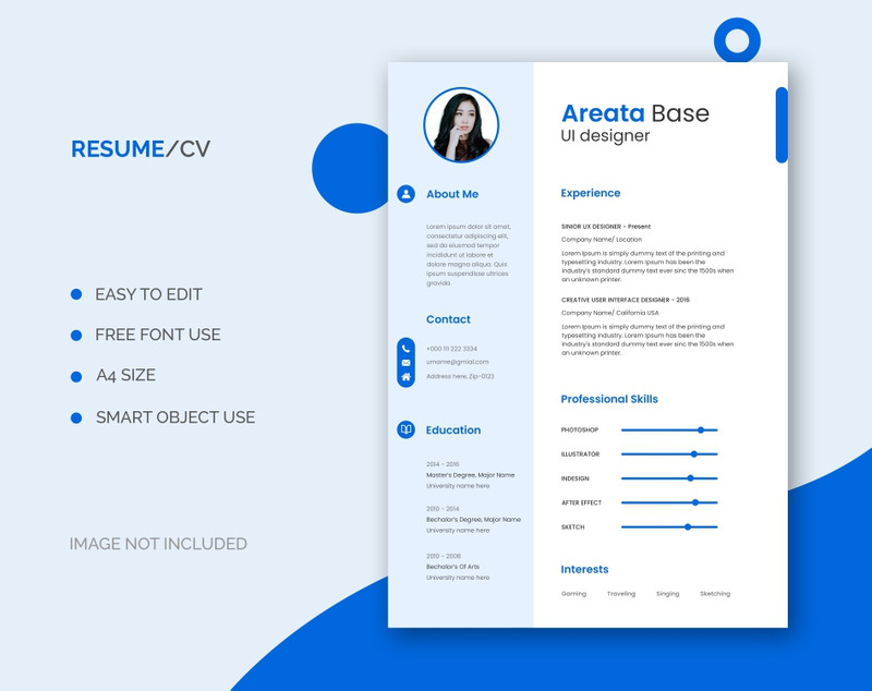 User Interface (UI) Designer Resume Template - Features Image 1