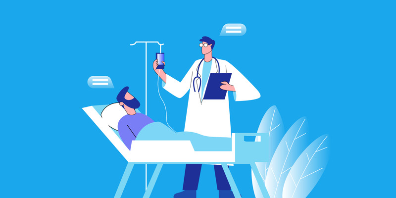Docteur en médecine gratuit visitant le vecteur de concept d'illustration de patient - Caractéristiques de l’image 1