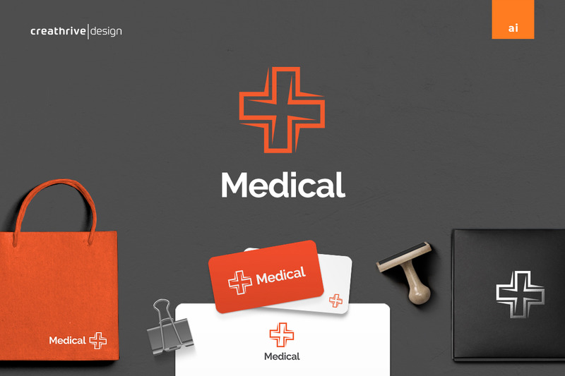 Medizinische einfache Logo-Vorlage - Eigenschaften Bild 1