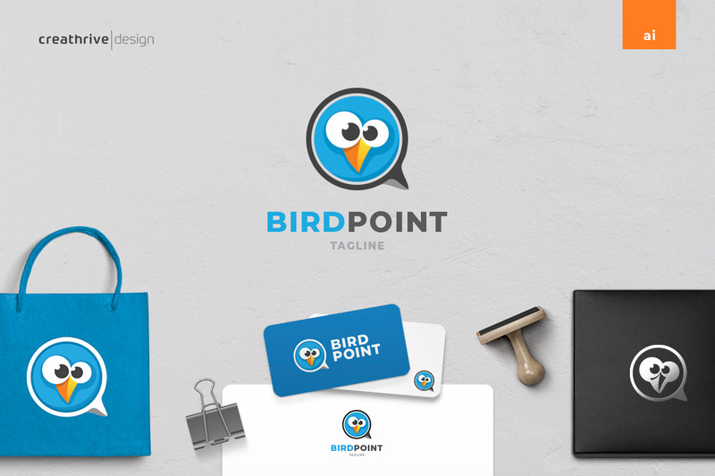 Bird Point Fun Logo Template - Features Image 1